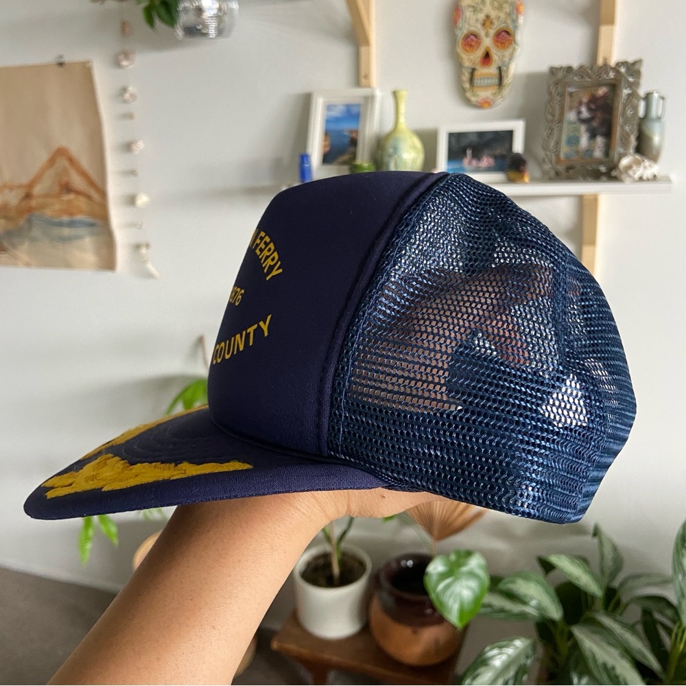 Navy Trucker Hat - Picture 2 of 5